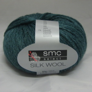 Пряжа Silk Wool тёмно-зелёный