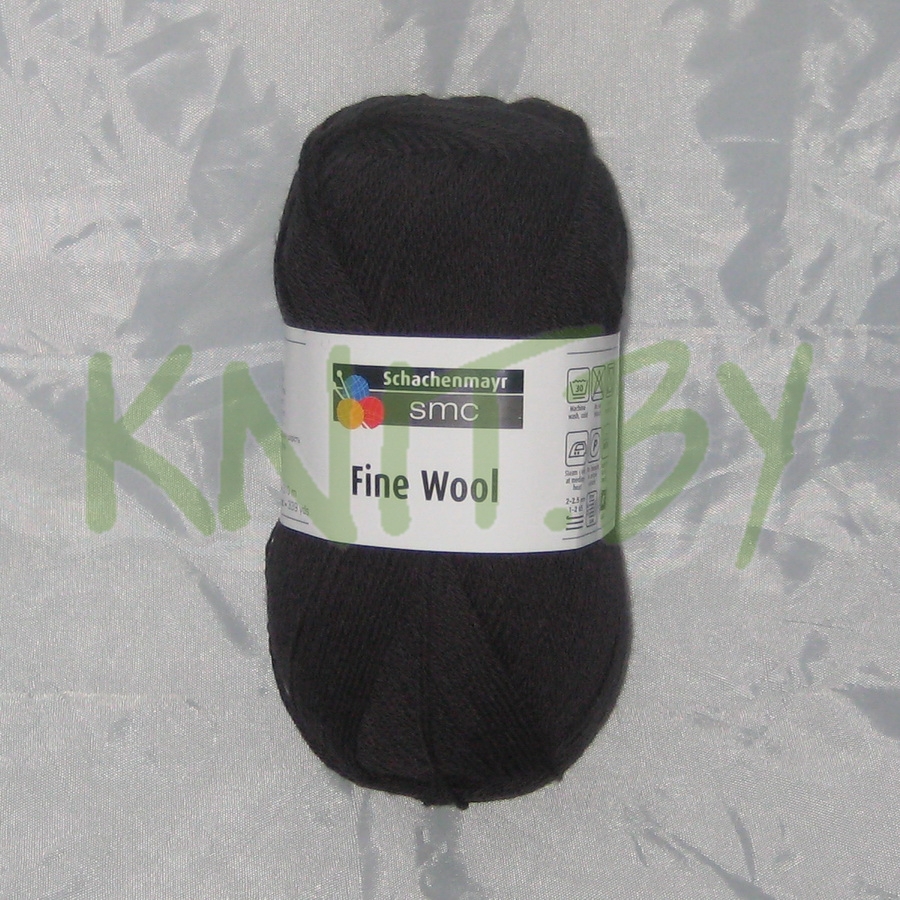 Пряжа Fine Wool чёрный