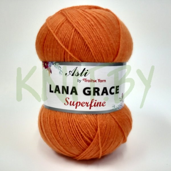 Пряжа Lana Grace Superfine апельсин