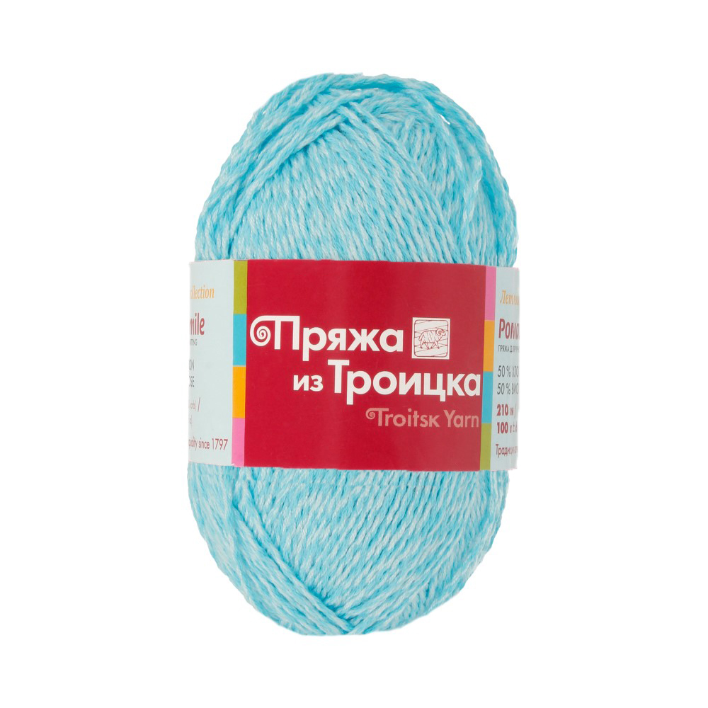 Пряжа Ромашка (мулине) бирюза