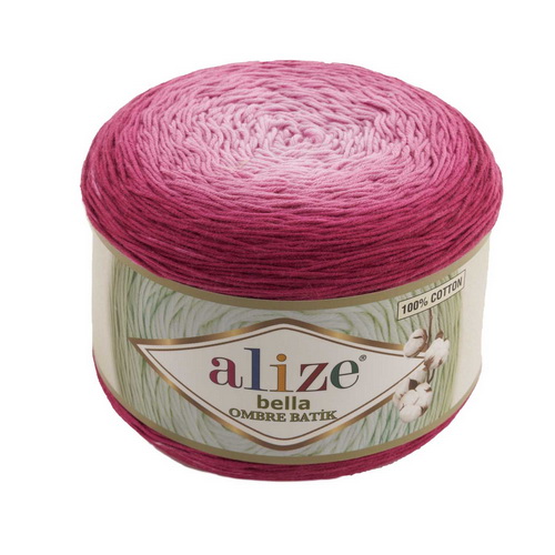 Пряжа Alize Bella ombre batik коралловые оттенки